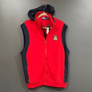 Polo Ralph Lauren Vest Suicide Ski Skier Downhill Hoodie Zip Cookie RARE NWT XL